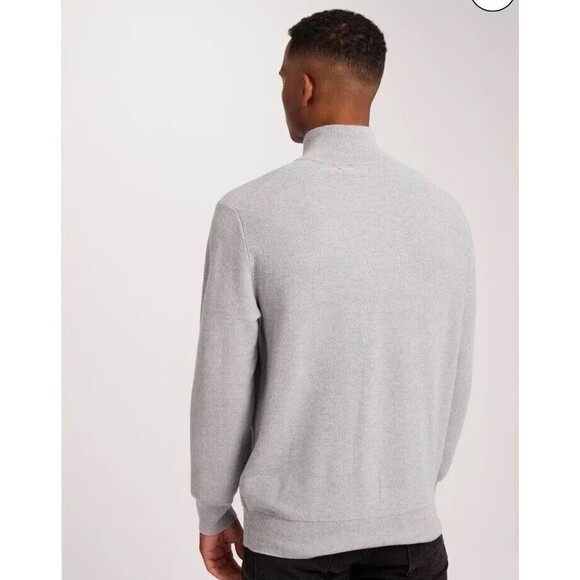 K25 Ralph Lauren POLO Soft French Rib 1/4” Pullover Heather Gray Sz L NWOT - Picture 2 of 10